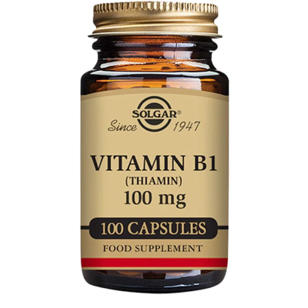 Solgar Vitamin B1 Thiamin 100mg Vcaps 100's