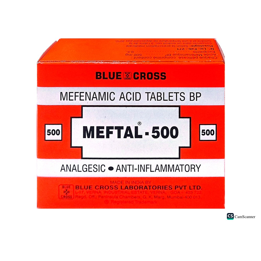 Blue Cross Meftal Tablets 500Mg