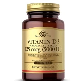 Solgar Vitamin D3 5000iu Caps 100's