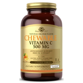 Solgar Vitamin C Chewable 500mg Orange Flavor 90's