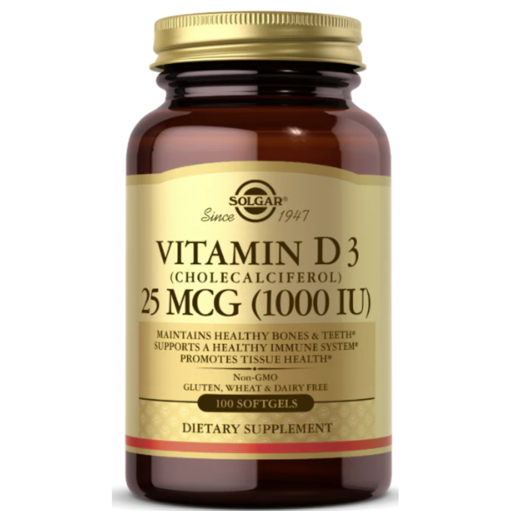 Solgar Vitamin D3 1000iu 100's