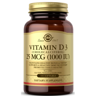 Solgar Vitamin D3 1000iu 100's