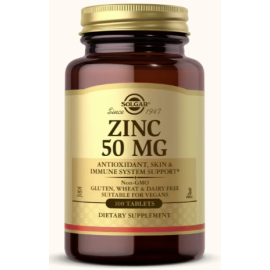 Solgar Zinc 50mg 100 Tablets