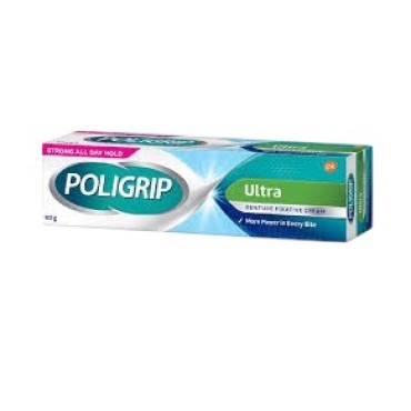 Poligrip Ultra Denture Fixative Cream 40g