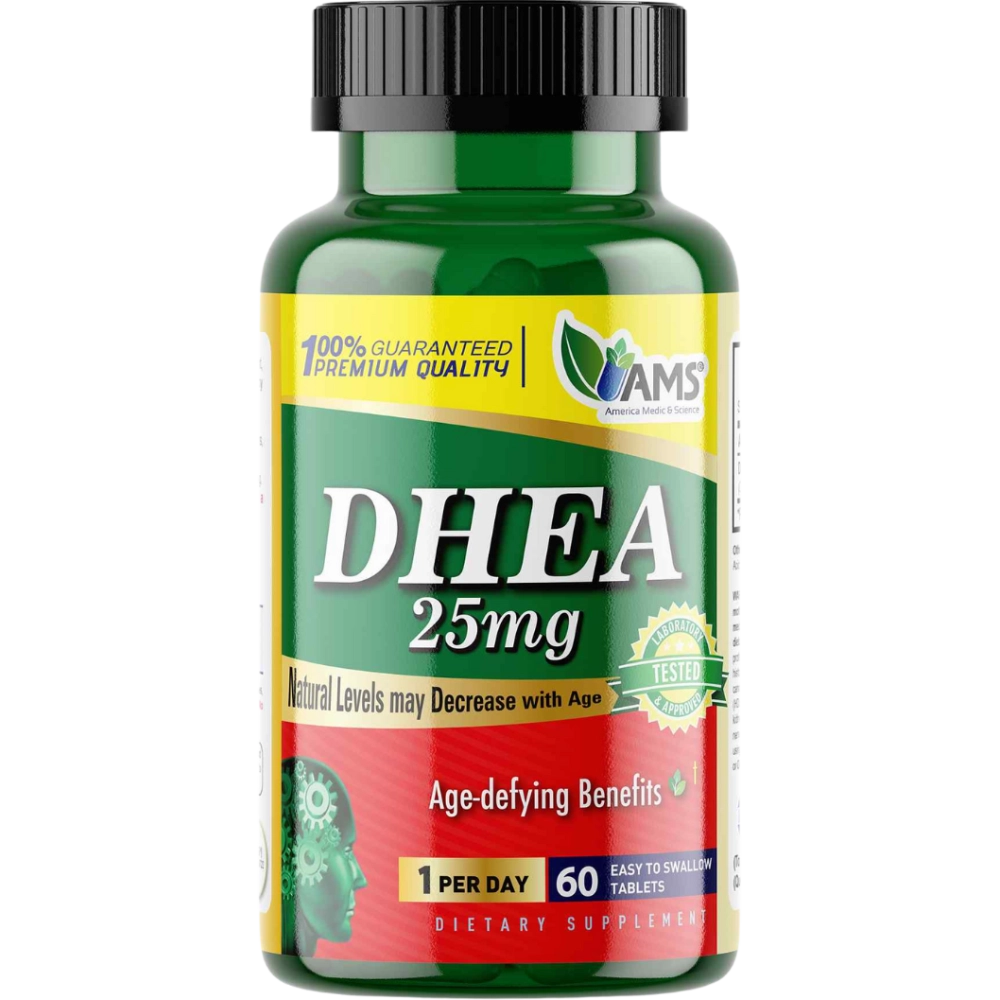 AMS DHEA 25mg Tablets 60s