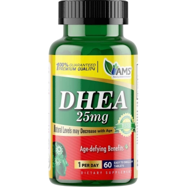 AMS DHEA 25mg Tablets 60s