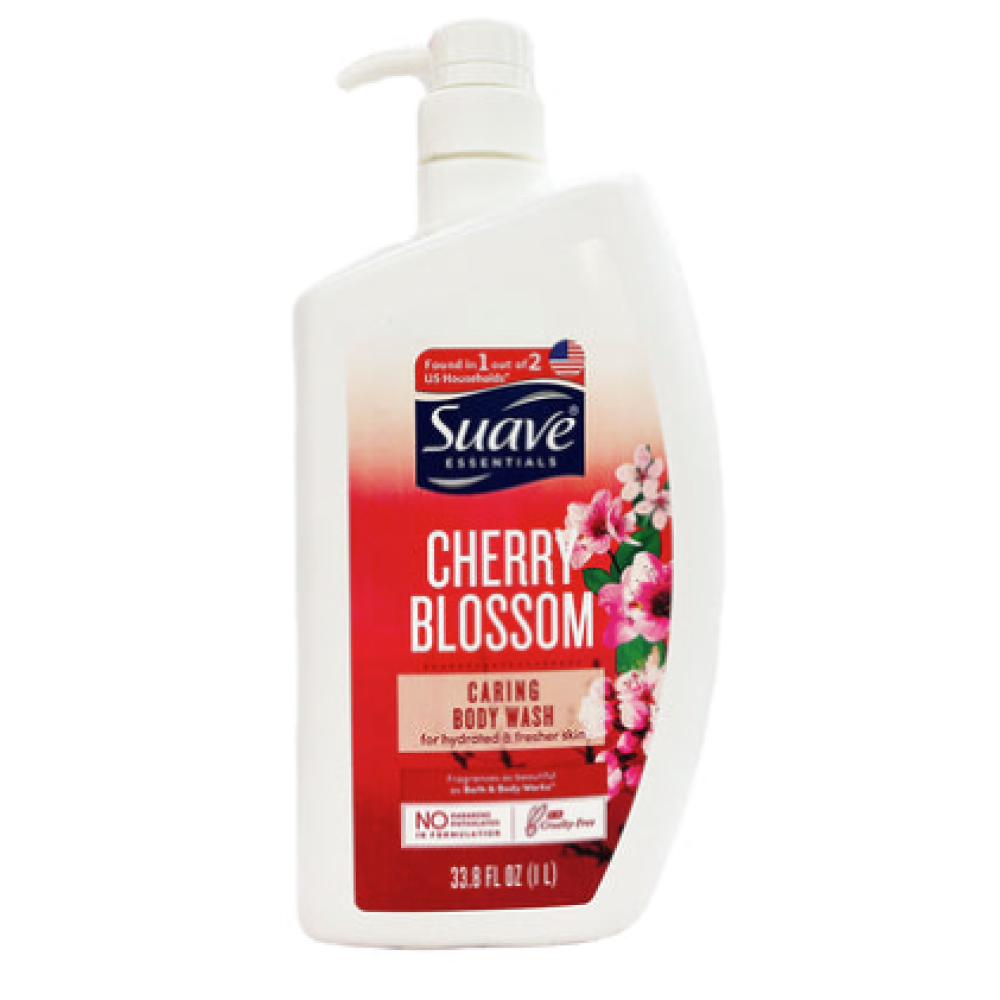 Suave Body Wash Wild Cherry Blossom 1L