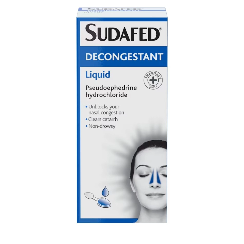 Sudafed Decongestant Liquid 100ml
