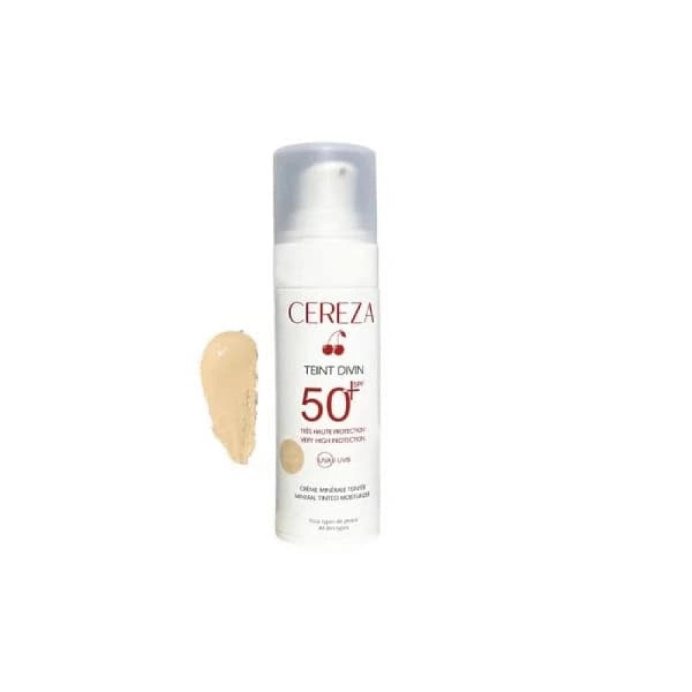 Cereza Divine Complexion Mineral Sunscreen Natural Beige SPF50+ 30ml