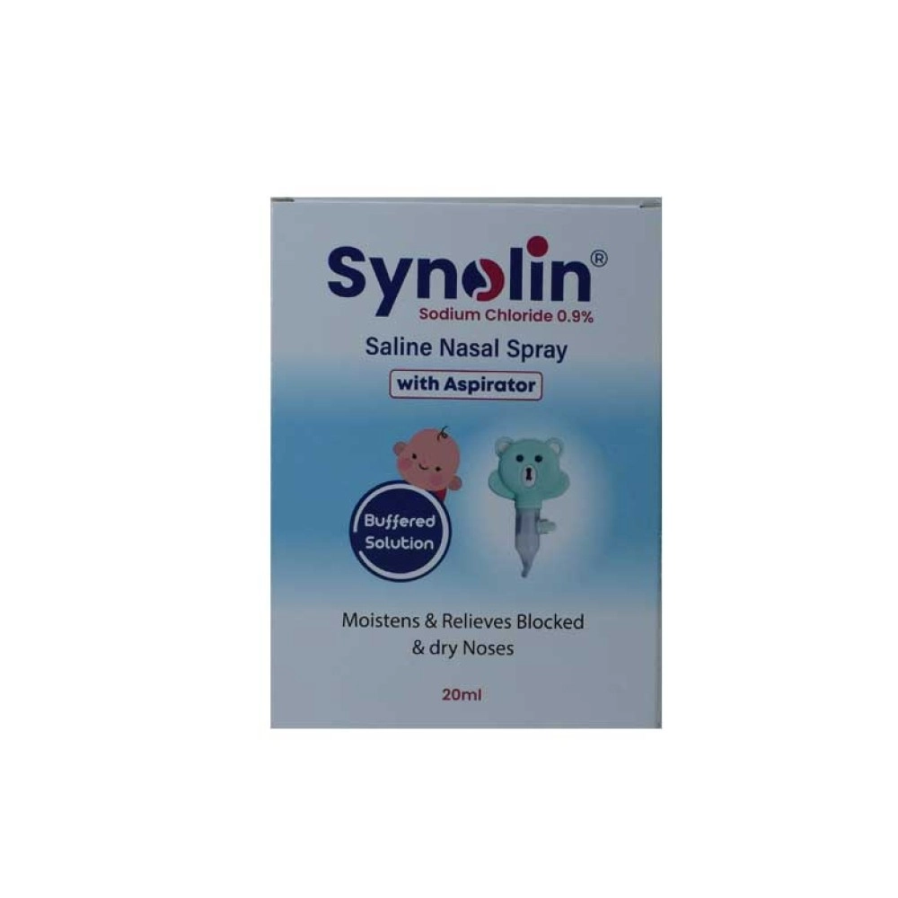 Synolin saline nasal spray with aspirator 20ML