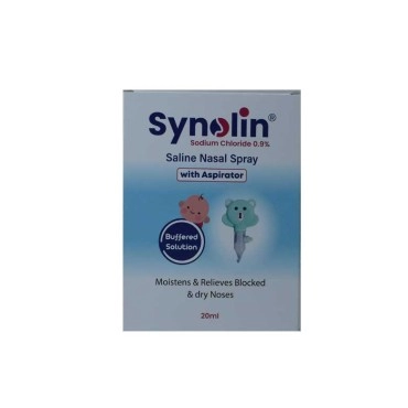 Synolin saline nasal spray with aspirator 20ML