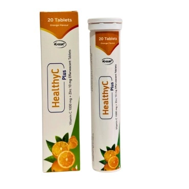 HealthyC Vitamin C & Zinc Effervecent Tabs 20’s.