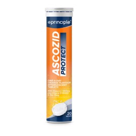 Principle Health Care Ascozid Protect Vit C 1000mg, D3 1000IU + Zinc 15mg(Orange Flavour) -20s