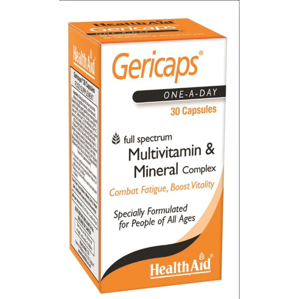 Health Aid Gericaps Multivitamin & Mineral Complex 30's