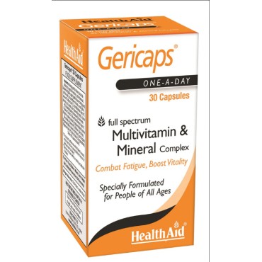 Health Aid Gericaps Multivitamin & Mineral Complex 30's