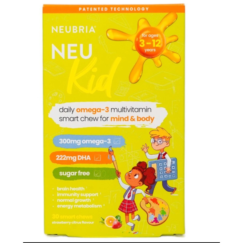 Neubria Neu Kid Multivitamin Plus Omega-3 - 30 Smart Chews