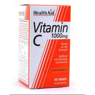 Health Aid Vitamin C 1000mg Tablets Chewable 60’s