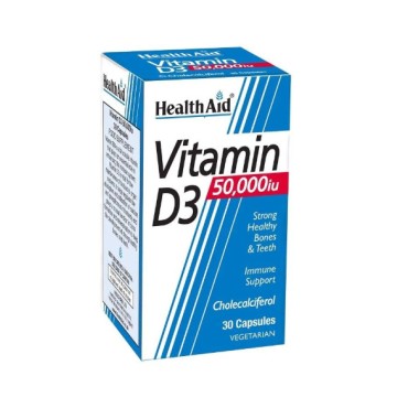 HealthAid Vitamin D3 50,000 iu Capsules 30's