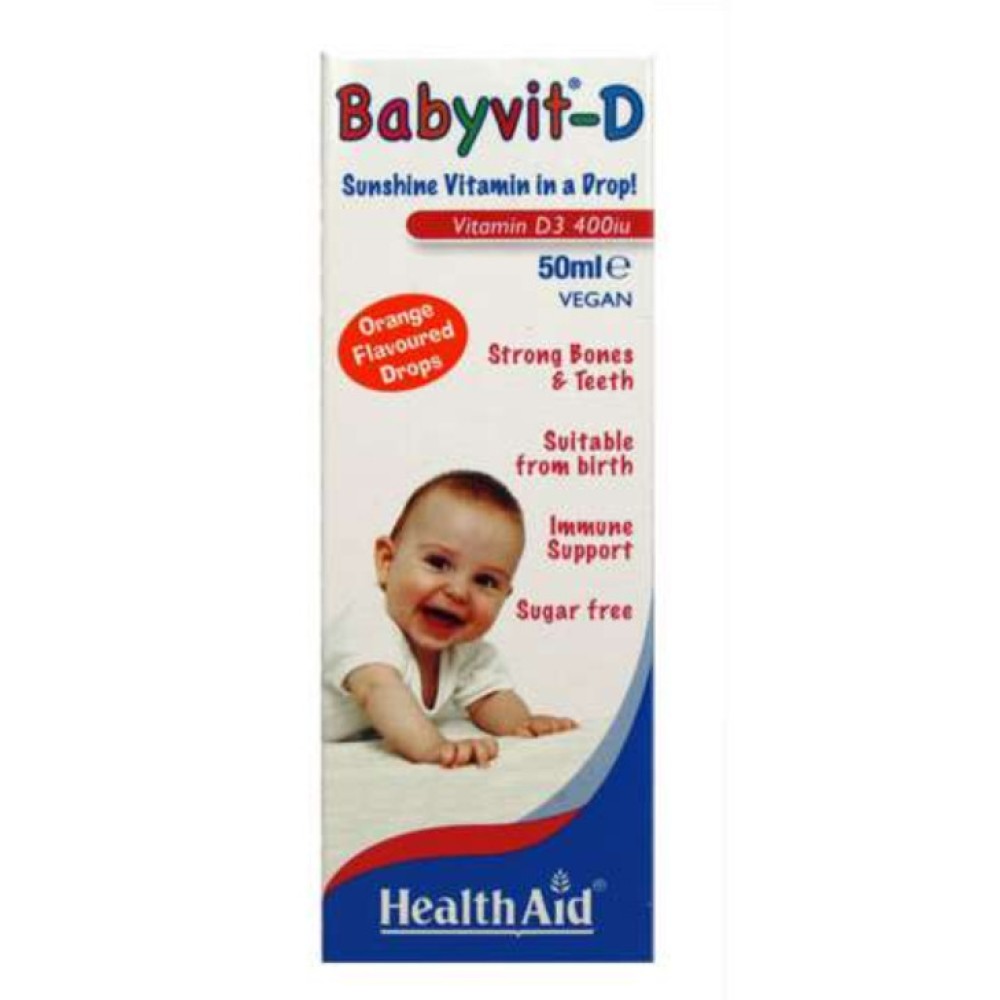 Health Aid Babyvit-D Drop 50ml (Orange)