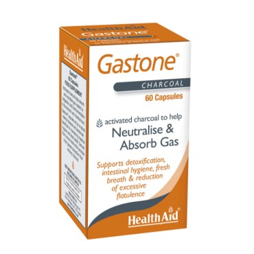 Health Aid Gastone Caps 60's (Charcoal)