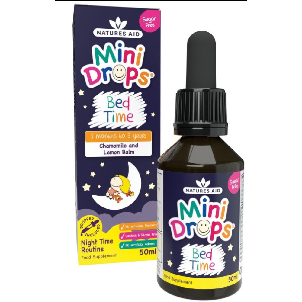 Natures Aid Bed time mini drops for Infants & Children - 50ml