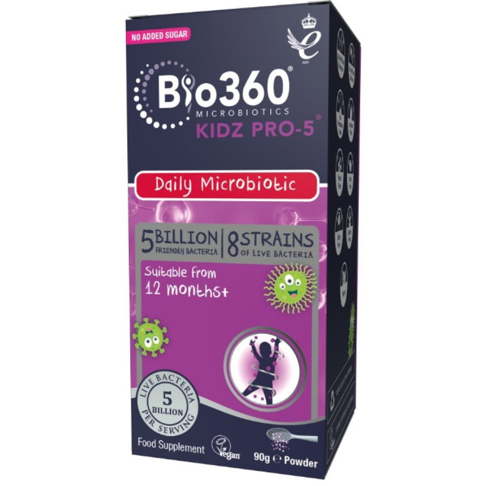 Natures Aid Kidz Pro-5 (5 billion 8 Strain Friendly Bacteria) Vegan-90g Powder