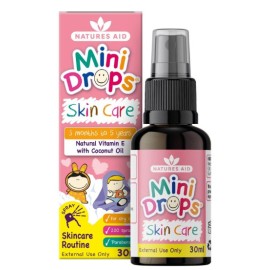 Natures Aid Skin care mini drops for Infants & Children  Vegan- 30ml