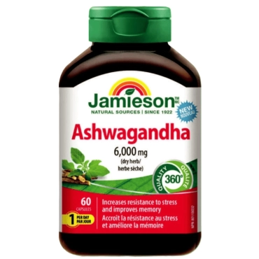 Jamieson Ashwagandha Capsules 60`S