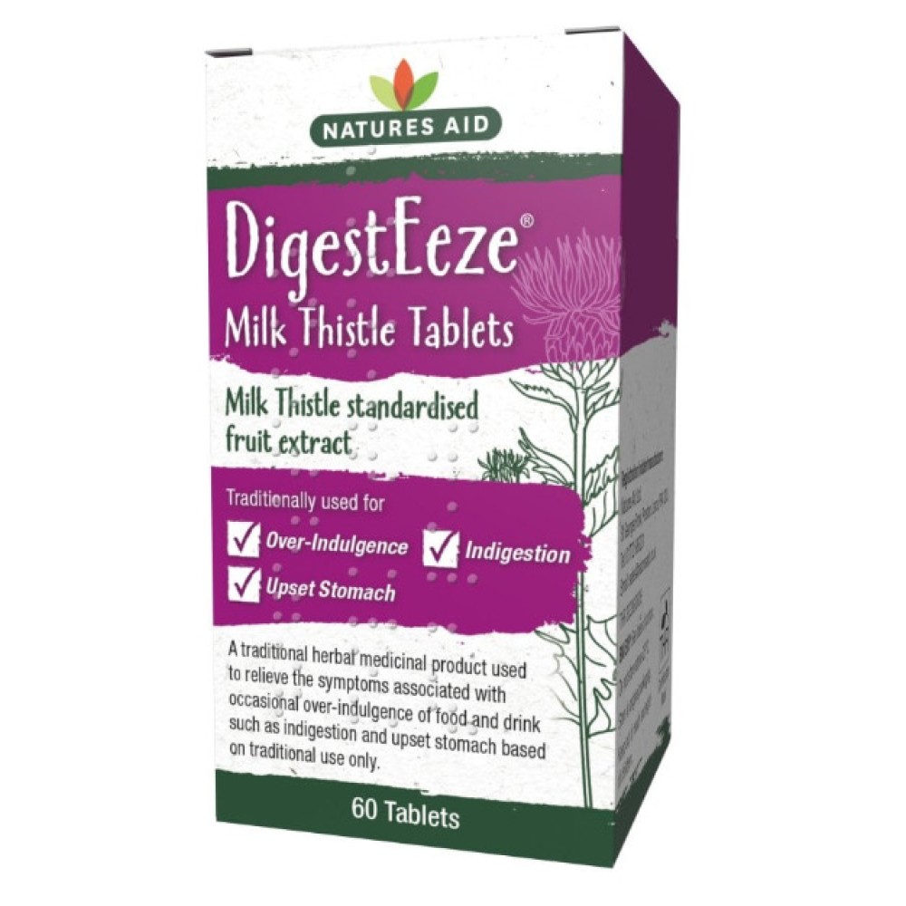 Natures Aid DigestEeze (Milk Thistle) - 60