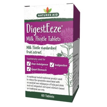 Natures Aid DigestEeze (Milk Thistle) - 60
