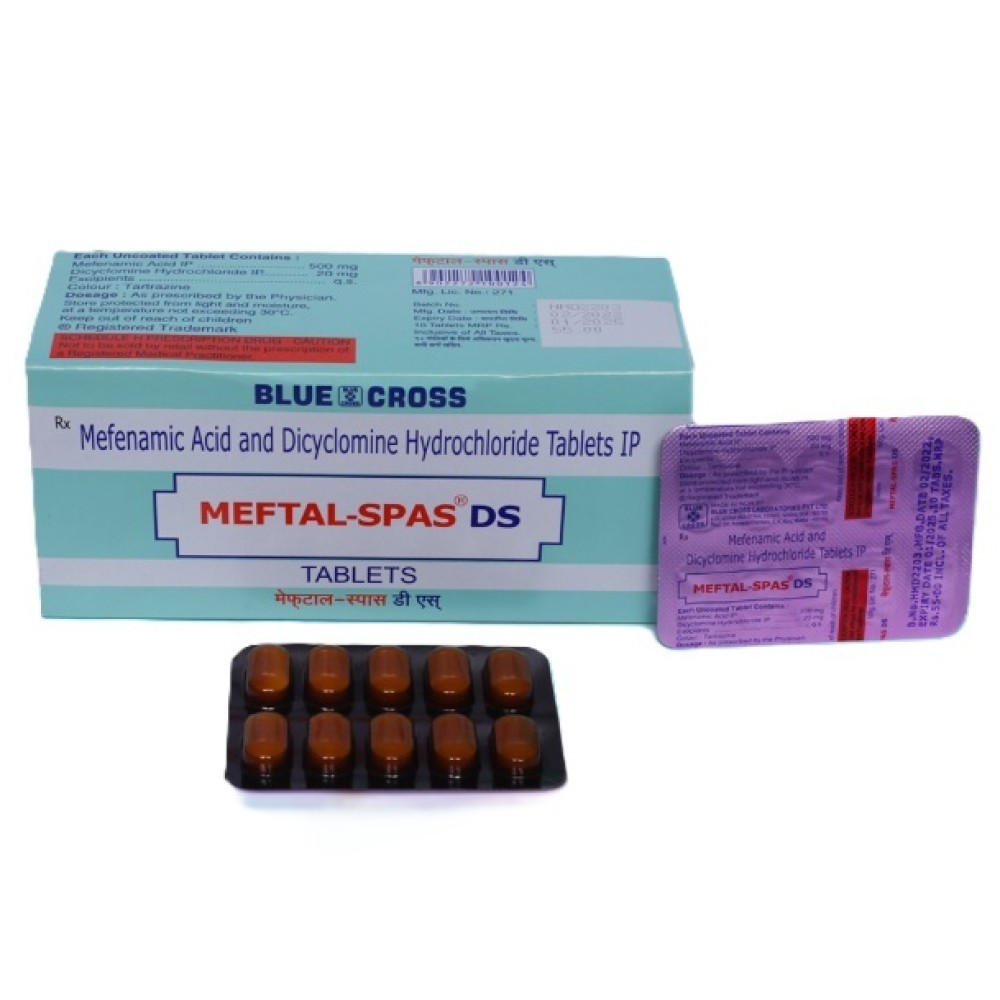 Blue Cross Meftal Spas Tablets, 60’S