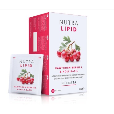 NutraTea Nutra Lipid Tea - Hawthorn Berries & Holy Basil - 20's