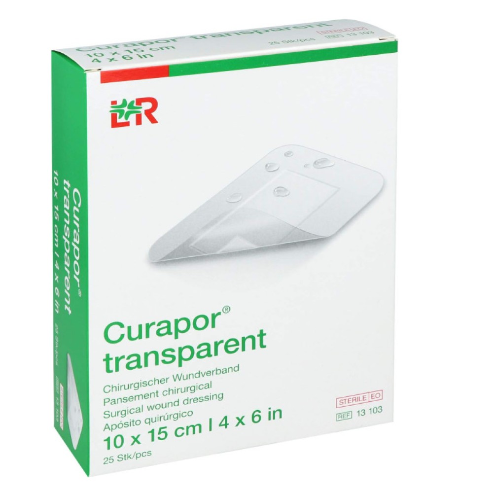 Lohmann&Rauscher Curapor Transparent Wound Dressing 10X15cm 25's
