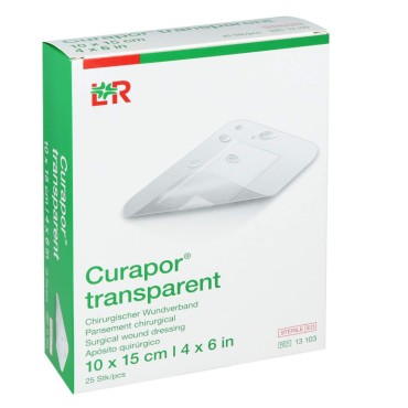Lohmann&Rauscher Curapor Transparent Wound Dressing 10X15cm 25's