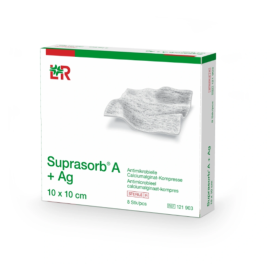 Lohmann & Rauscher Suprasob A+Ag Antimicrobial CA-ALG Dressing 10X10cm 10's