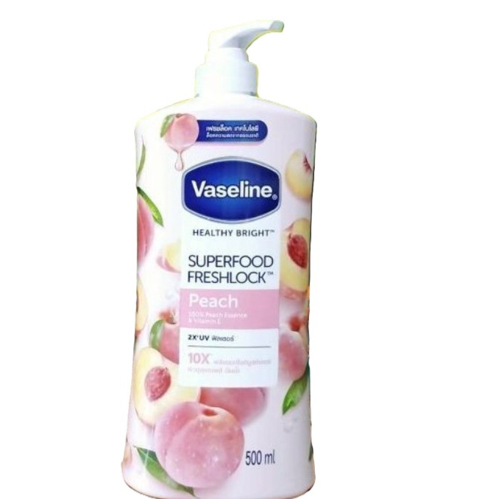 Vaseline Healthy Bright Superfood Freshlock PEACH 500ml