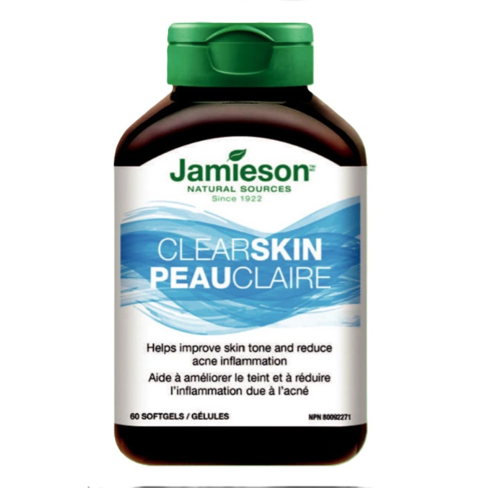 JAMIESON CLEAR SKIN SOFTGELS 60`S