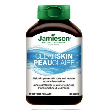 JAMIESON CLEAR SKIN SOFTGELS 60`S