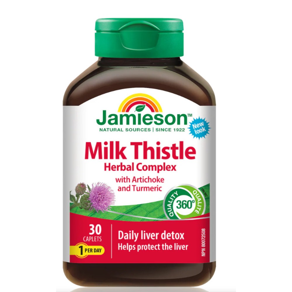 JAMIESON DAILY LIVER DETOX CAPLETS 30`S (MILK THISTLE)
