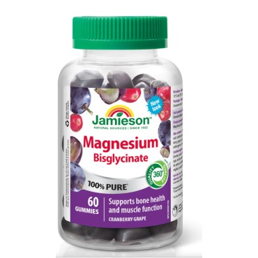 Jamiesson Magnesium (Bisglyccinate) Gummies 60`S