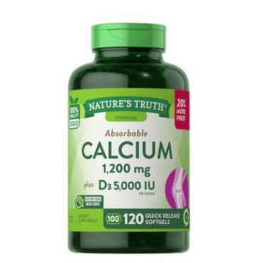 Nature's Truth Calcium 1200mg w/D35000IU softgels 120s