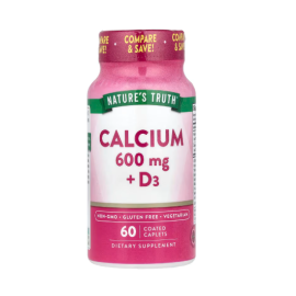 Nature's Truth Calcium 600mg w/D3 800IU caps 60s