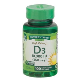 Nature's Truth Vitamin D3 10,000I.U 250mcg 100's