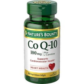 Nature's Bounty CoQ10 100mg + L-Carnitine 20mg Rapid Release Softgels 60s