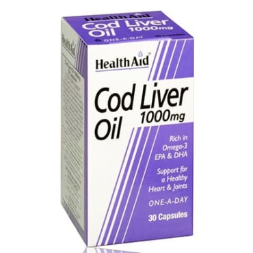 Health Aid Cod Liver Oil 1000mg 30's