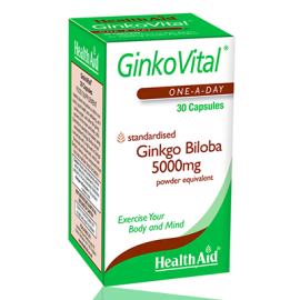 Health Aid GinkoVital Ginkgo Biloba 5000mg 30 Capsules