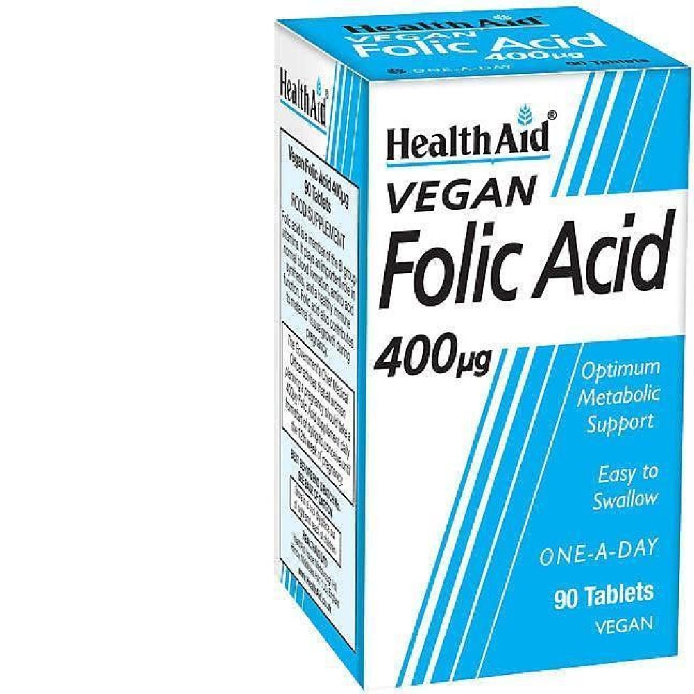 Health Aid Folic Acid 400mcg 90's