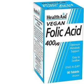 Health Aid Folic Acid 400mcg 90's