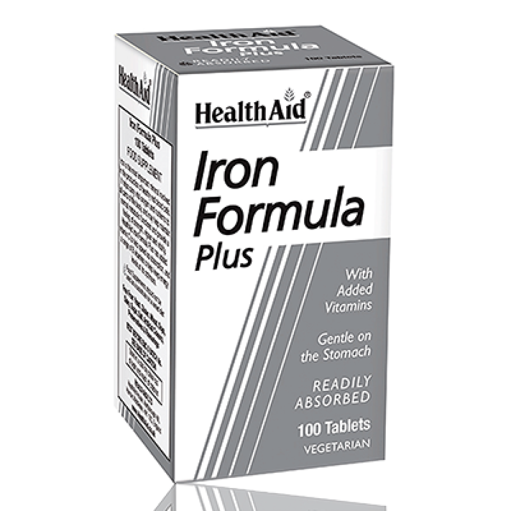 Health Aid Iron Formula Plus 100 Tablets
