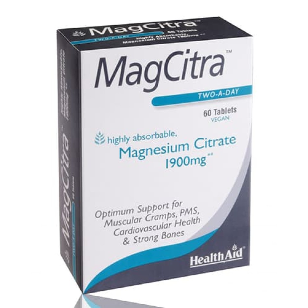 Health Aid MagCitra 1900mg Tabs 60's